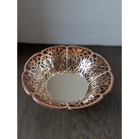 WMF Germany Art Nouveau Silverplated Bowl Ornate Floral Candy Dish Marked - Picture 3 of 16